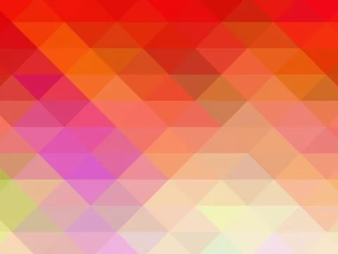 Triangular pixelation. Multi-colored pixel background Stock Illustration
