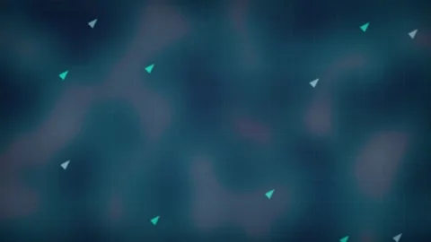 Triangular pointer elements drifting seamless loop motion background Stock Footage 344972167