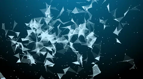 Triangular polygon fractal Stock Footage 64125796