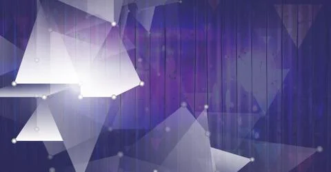 Triangular polygon shapes coalescing background Illustrazione stock