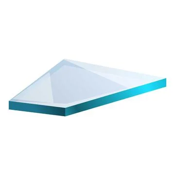 Triangular prism refracting light beam illustration Stock Illustration