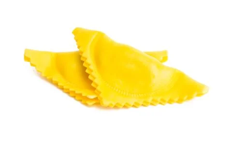 Triangular ravioli isolated Stock Photos