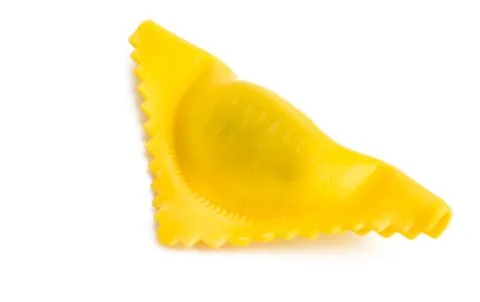 Triangular ravioli isolated Stock Photos
