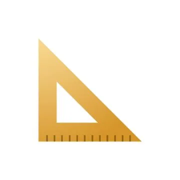 Triangular Ruler Illustrazione stock