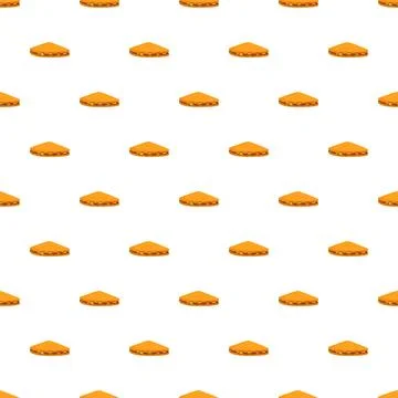 Triangular sandwich slices creating a seamless food pattern Stockillustratie