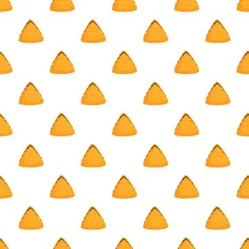 Triangular sandwiches forming a repeating food pattern Stock Illustration