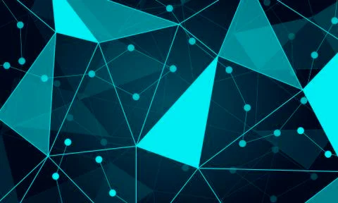 Triangular Sci-Fi background Stock Illustration