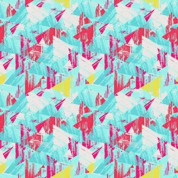 Triangular seamless background. Seamless geometric pattern. Stock Illustration