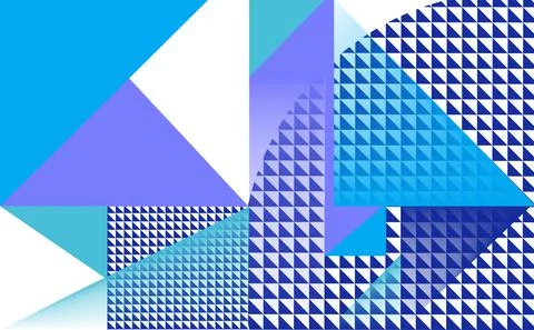 Triangular shape geometric background Stock Illustration