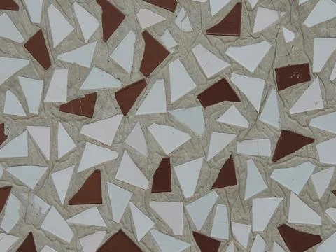 Triangular shaped tiles as a design detail 스톡 사진
