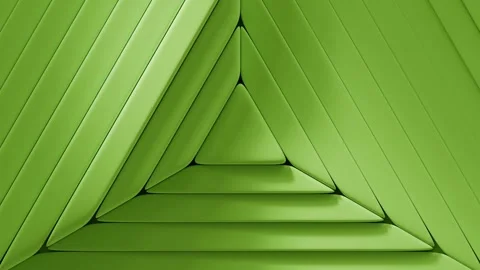 Triangular shapes moving in a mesmerizing endless loop Stock Footage 318451498