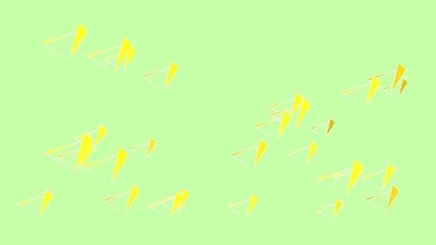 Triangular shards that flutter and drift across a soft Stock Footage 339376569