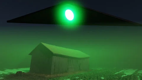 Triangular Ship Flyover Stock Footage 252613949