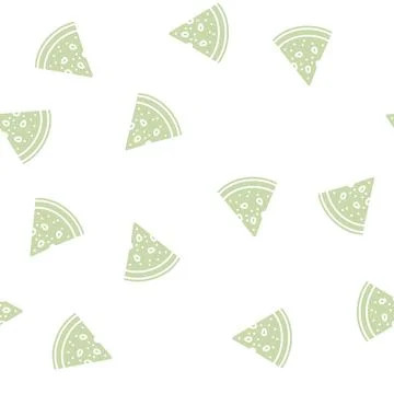 Triangular slice watermelon glyph seamless pattern Stock Illustration