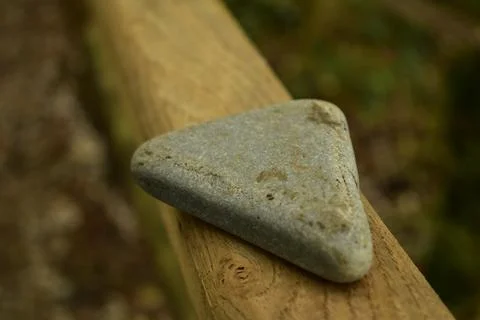 Triangular stone 스톡 사진