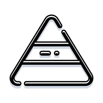 Triangular structure illustrating hierarchy and stacked layers 스톡 일러스트