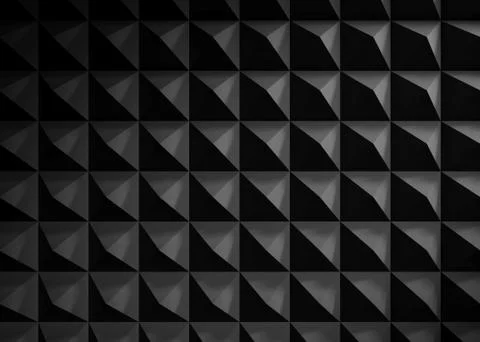 Triangular surface pattern, front view. 3d Illustrazione stock