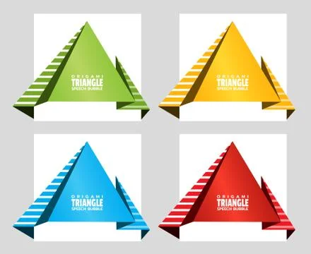 Triangular text banner like a to the Egyptian pyramids. Template for text Illustrazione stock
