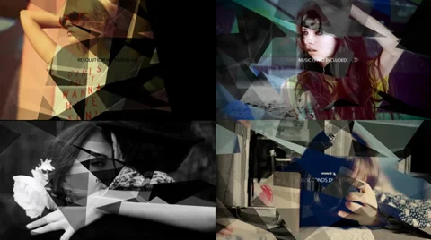 Triangular Transition After Effects stock