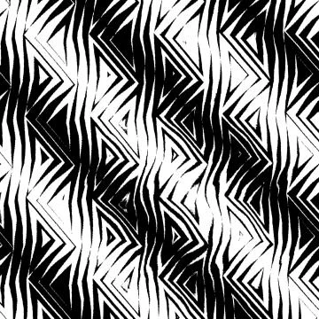 Triangular Tribal Pattern b&amp;w Illustrazione stock