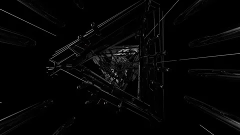 Triangular tunnel Stock Footage 311399639