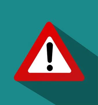 Triangular Warning Exclamation Sign Stock Illustration