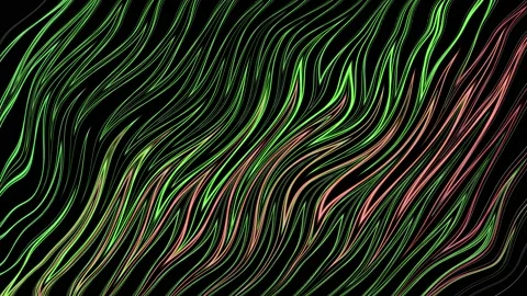 Triangular waves of green and pink shades Stock Footage 167557458
