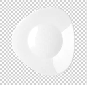 Triangular white plate Stock Photos