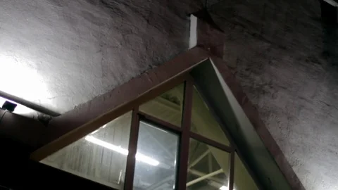 Triangular window Stock Footage 71335697