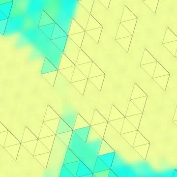 Triangular yellow turquoise background for wallpapers Ilustración de archivo
