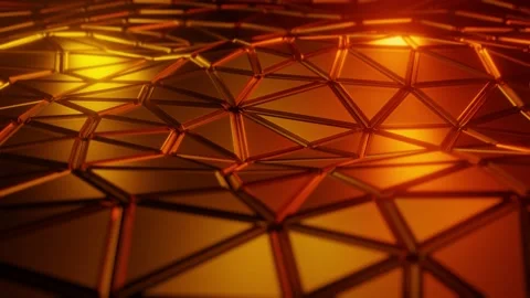 Triangulated dark surface. 3D animation. Stock Footage 152593460
