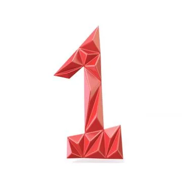 Triangulated font 1 Stock Illustration