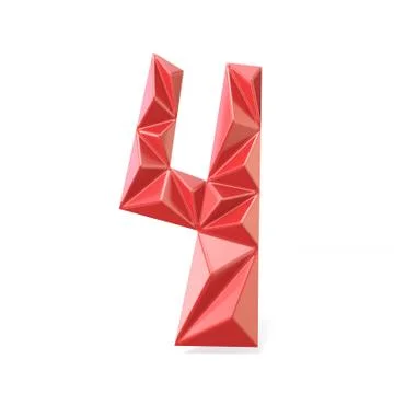 Triangulated font 4 Stock Illustration