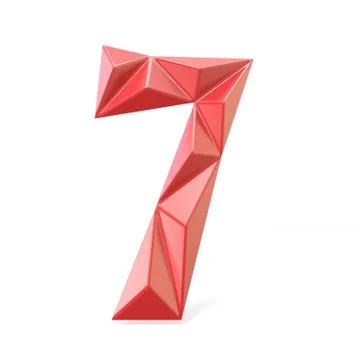 Triangulated font 7 Stock Illustration