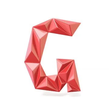 Triangulated font G Stock Illustration