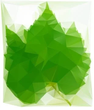 Triangulated wine leaf Stock Illustration