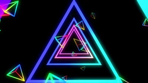 Triangulation Pyramids Tunnel Video stock 83681660