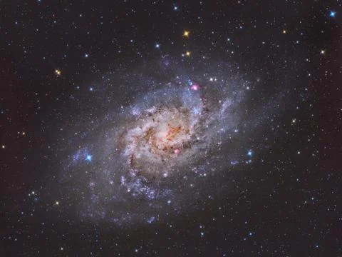 Triangulum galaxy m33 Illustrazione stock