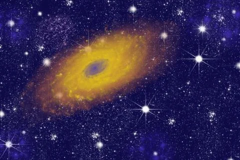 Triangulum galaxy . Stock Photos