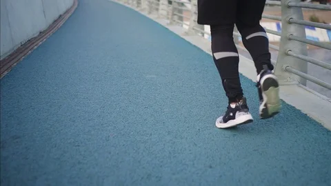 Triathlete man run in triathlon case training for ironman. Stock Footage 111009591