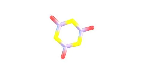 Triazine molecular structure isolated on white Stock Illustration