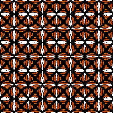 Tribal abstract brown pattern. Seamless illustration ethnic motif with spots Stockfoto's