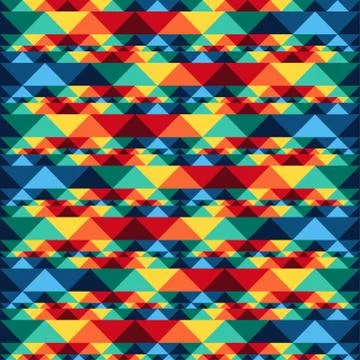 Tribal abstract seamless pattern aztec geometric background Ilustración de archivo