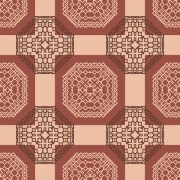 Tribal abstract seamless pattern Stock Illustration