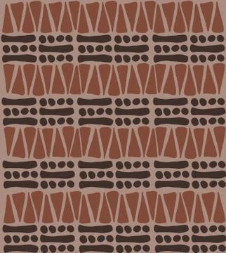 Tribal african pattern doodle - simple background texture Stock Illustration
