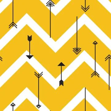 Tribal arrows seamless pattern Stock Illustration