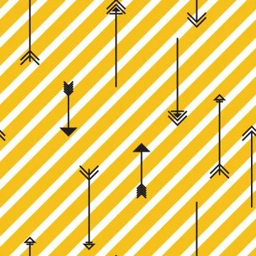 Tribal arrows seamless pattern Stock Illustration
