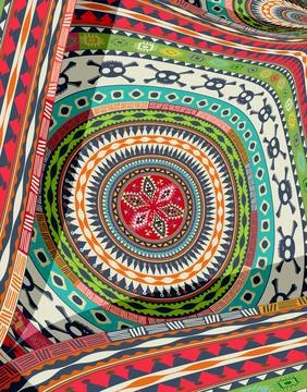 Tribal art background composition vector illustration Illustrazione stock
