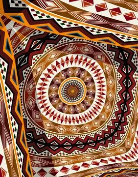 Tribal art background Illustrazione stock