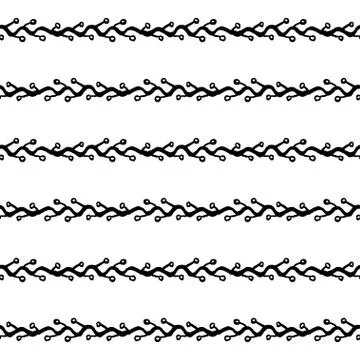 Tribal art boho seamless pattern. Illustrazione stock